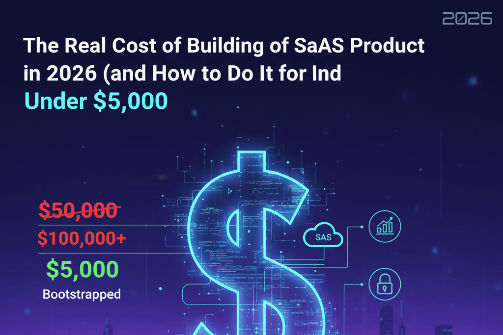 The Real Cost of Building a SaaS Product in 2026 (and How to Do It for Under $5,000)